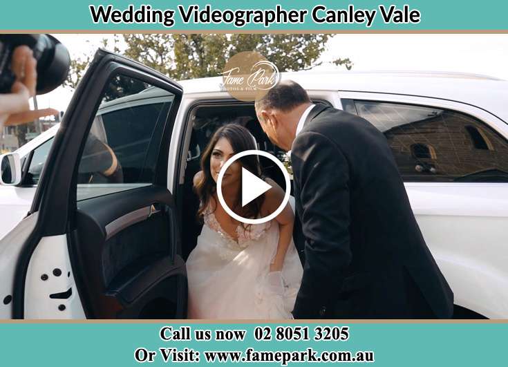 The Bride getting out of the bridal car Canley Vale NSW 2166