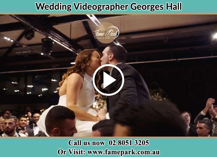 The new couple kissing Georges Hall NSW 2198