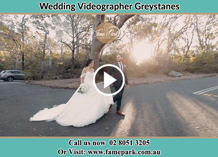 The Groom and the Bride walking in the car park Greystanes NSW 2145